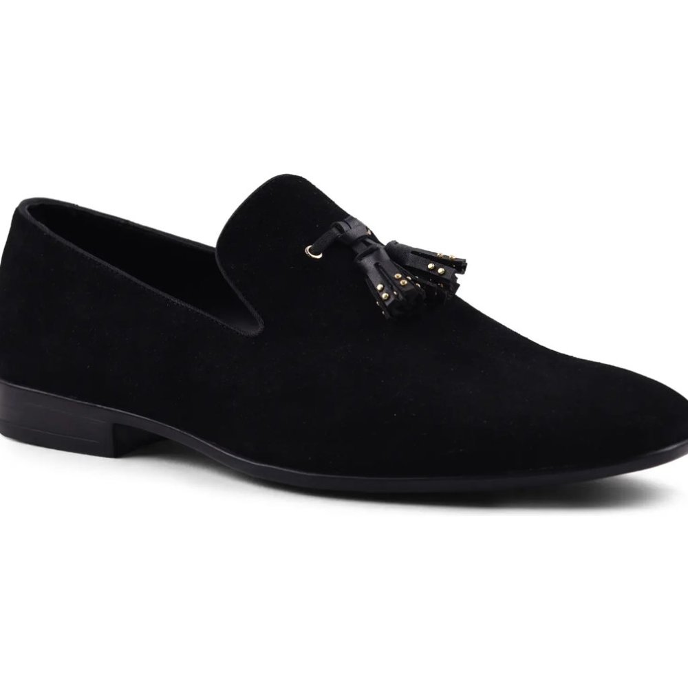 Black Suede Loafer - ALDO Croham Tassel Loafer (Men)